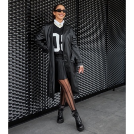 Černé kožené zateplené kozačky Karino černý 1