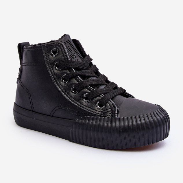 Zateplené dětské tenisky se zipem Big Star MM374014 Black černý 1