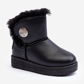 Dětské sněhule podšité kožešinou Black Big Star MM374082 černý 1