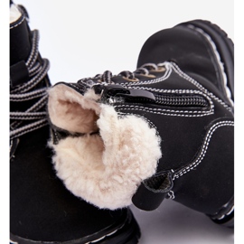 Dětské boty Trapper se zipem a ovčí kůží, černá Marialee černý 2