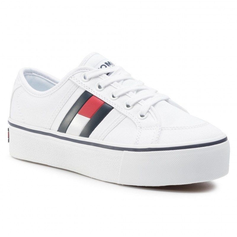 Tommy Hilfiger Tenisky Tommy Jeans Flatform Flag EN0EN00944-YBR bílý 1