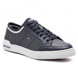 Boty Tommy Hilfiger Core Corporate Leather Sneaker M FM0FM00552-403 modrý 1