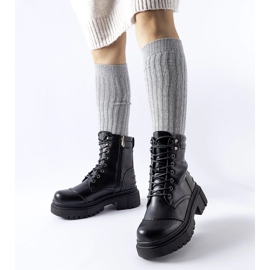 Inna Černé zateplené boty Paimboeuf černý 1