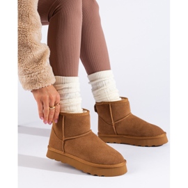 W. Potocki Hnědé semišové kozačky s kožíškem od Potocki hnědý 1