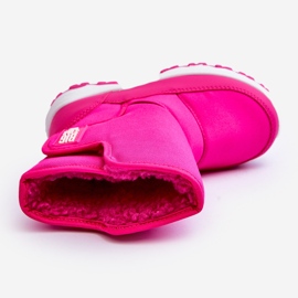 Dětské zateplené sněhule na suchý zip Pink Big Star MM374121 růžový 6