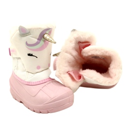 Befado dětské boty sněhule 160X013 růžový 4