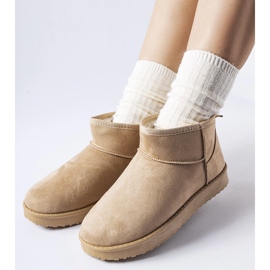 Béžové zateplené krátké sněhule Guglielma béžový 1