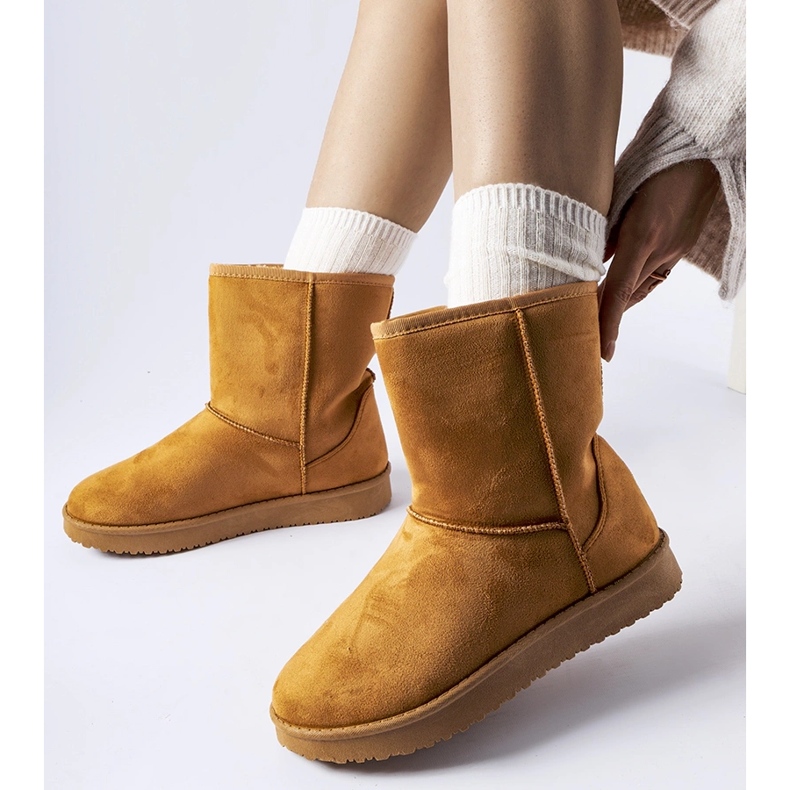 Klasické sněhule Libero s karamelovou izolací hnědý 1