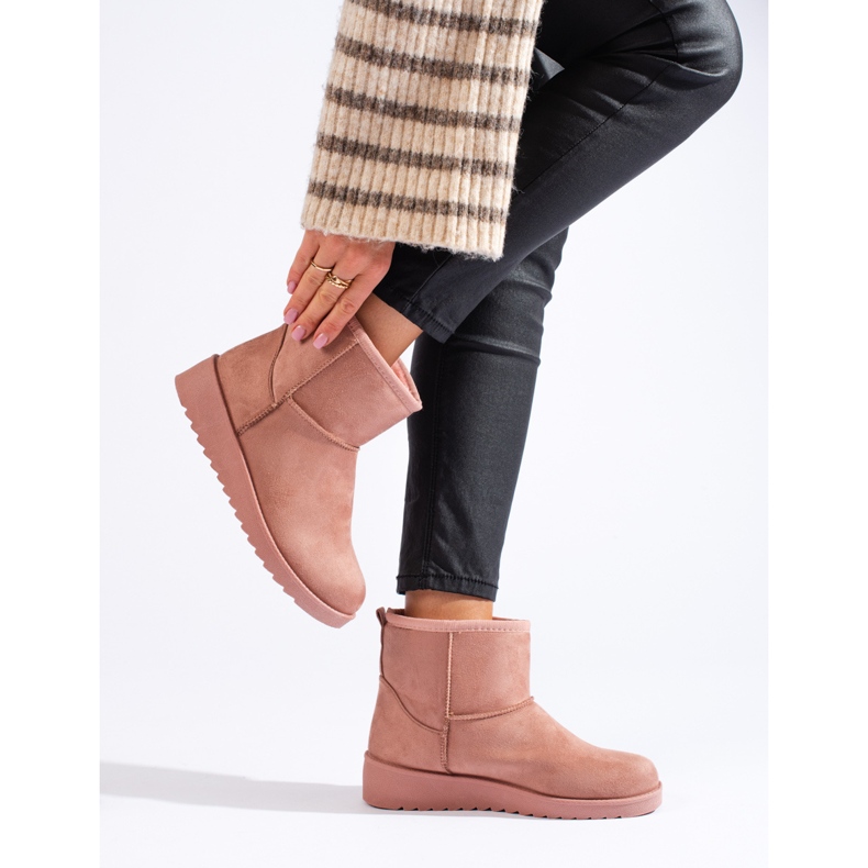 Růžové dámské slizy shelovet růžový 1