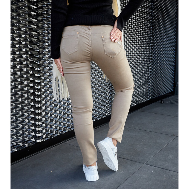 Bílé kožené tenisky na platformě bílý 2