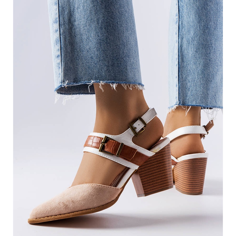 Béžové lodičky na jehlách od Hardouin béžový 1