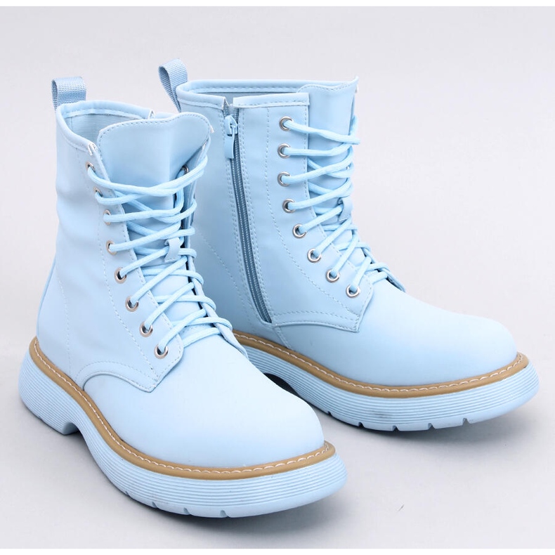 Šněrovací kotníkové boty Peddy Blue modrý 1