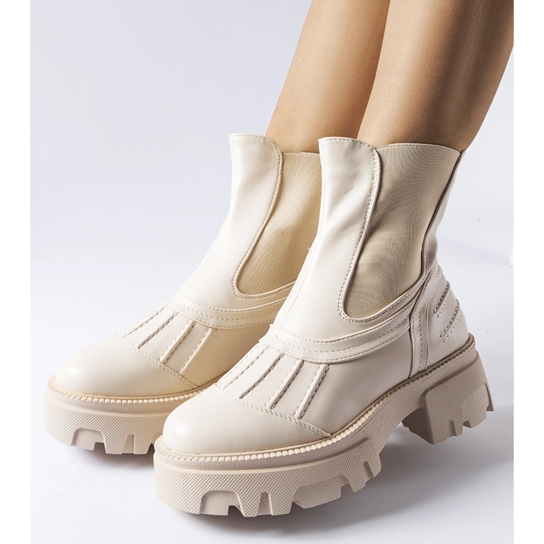 Béžové masivní zateplené dělníky Carruba béžový 1