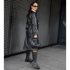 Černé vysoké šněrovací dělnice Montepiano černá 1