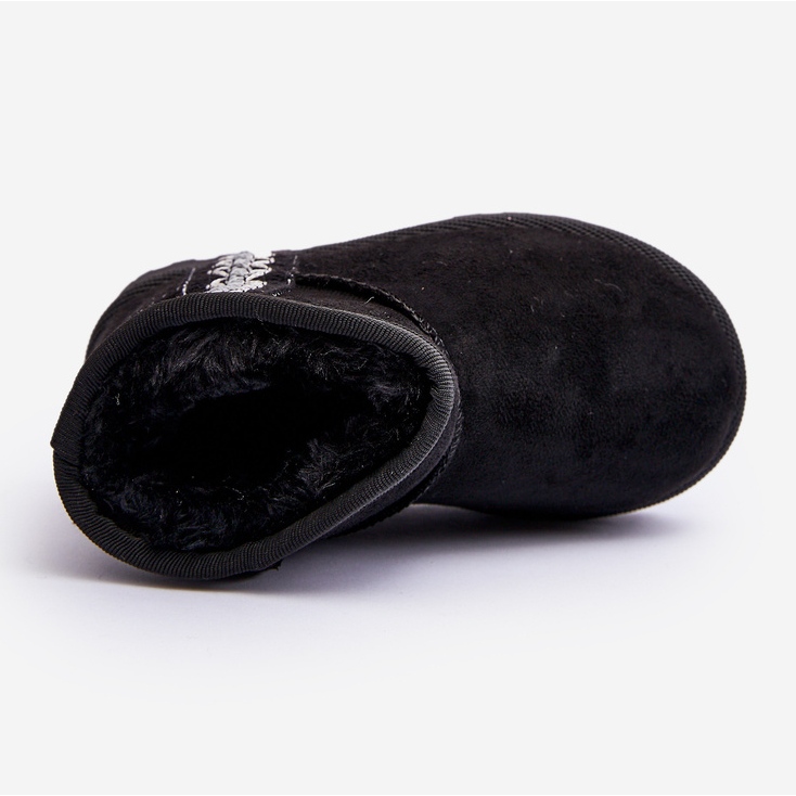 Dětské černé zateplené sněhule Leonora černý 1