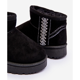 Dětské černé zateplené sněhule Leonora černý 2