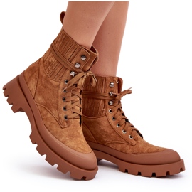 Dámské šněrovací kotníkové boty Camel Gordts hnědý 11