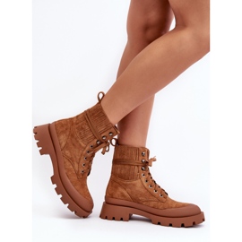 Dámské šněrovací kotníkové boty Camel Gordts hnědý 6
