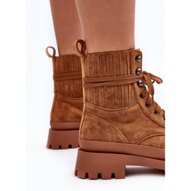 Dámské šněrovací kotníkové boty Camel Gordts hnědý 10