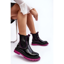 Dámské kožené Chelsea Boots Maciejka 06199 Black černá 1 Dámské kožené Chelsea Boots Maciejka 06199 Black černá 1