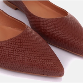 Marco Shoes Subtilní balerínky hnědý 2