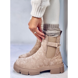 Dámské Chelsea boty Chance Khaki béžový 1