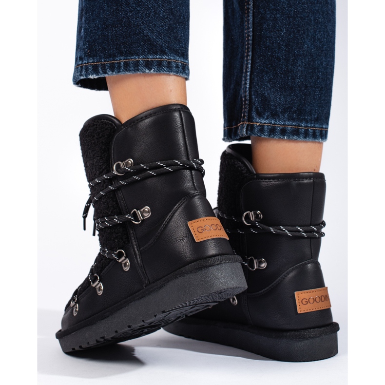 Teplé černé dámské sněhule shelovet černá 1