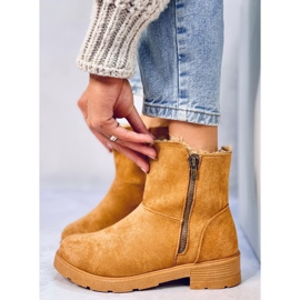 Kallen Camel ploché boty hnědý 1