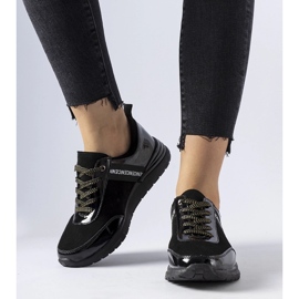 Černé kožené tenisky Castelfidardo černá 1 Černé kožené tenisky Castelfidardo černá 1