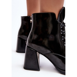 S.Barski Dámské šněrovací boty D&amp;A CR8163 Black černá 10