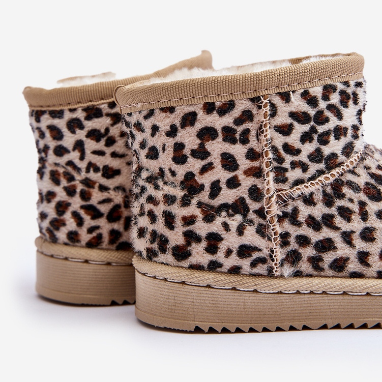 Dětské zateplené sněhule Beige Gooby béžový 2 Dětské zateplené sněhule Beige Gooby béžový 2