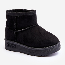 Dětské zateplené nazouváky do sněhu Black Big Star MM374100 černý 1