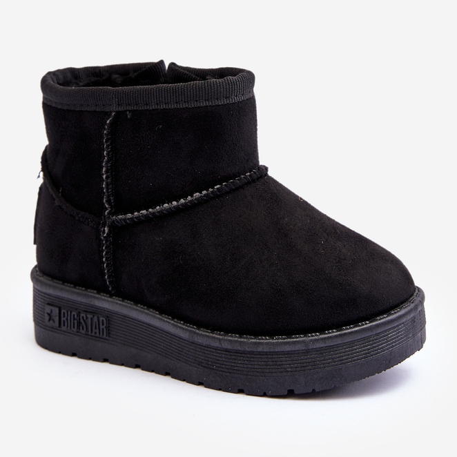 Dětské zateplené nazouváky do sněhu Black Big Star MM374100 černý 1