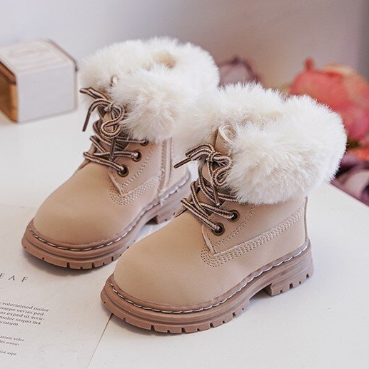 Dětské boty Trapper se zipem a kožíškem, Béžová Gerande béžový 1