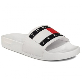 Tommy Hilfiger Žabky Tommy Jeans Flag Pool Slide W EN0EN00474-YBS bílý 1