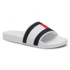 Žabky Tommy Hilfiger Essential Flag Pool Slide M FM0FM03484-YBR bílý 1 Žabky Tommy Hilfiger Essential Flag Pool Slide M FM0FM03484-YBR bílý 1