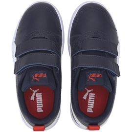 Dětské boty Puma Courtflex v2 V Ps tmavě modrá a bílá 371543 01 1