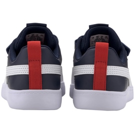 Dětské boty Puma Courtflex v2 V Ps tmavě modrá a bílá 371543 01 4