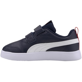 Dětské boty Puma Courtflex v2 V Ps tmavě modrá a bílá 371543 01 2