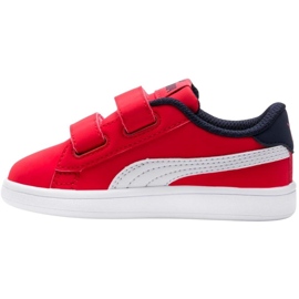 Dětské boty Puma Smash v2 Buck V Ps High Risk R červené 365183 07 2