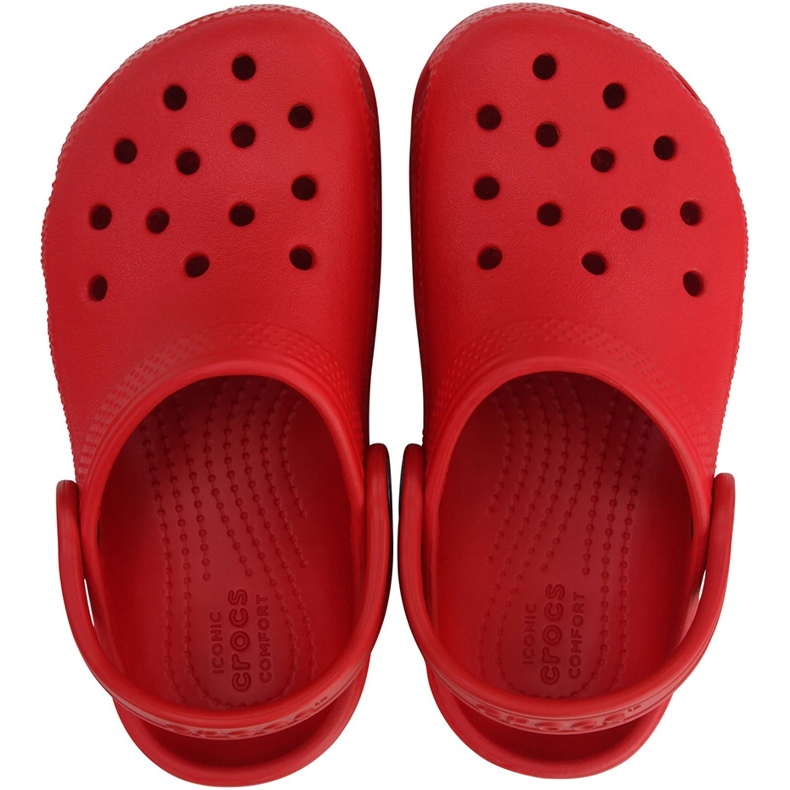 Crocs Toddler Classic Clog dětské dřeváky červené 206990 6EN 2