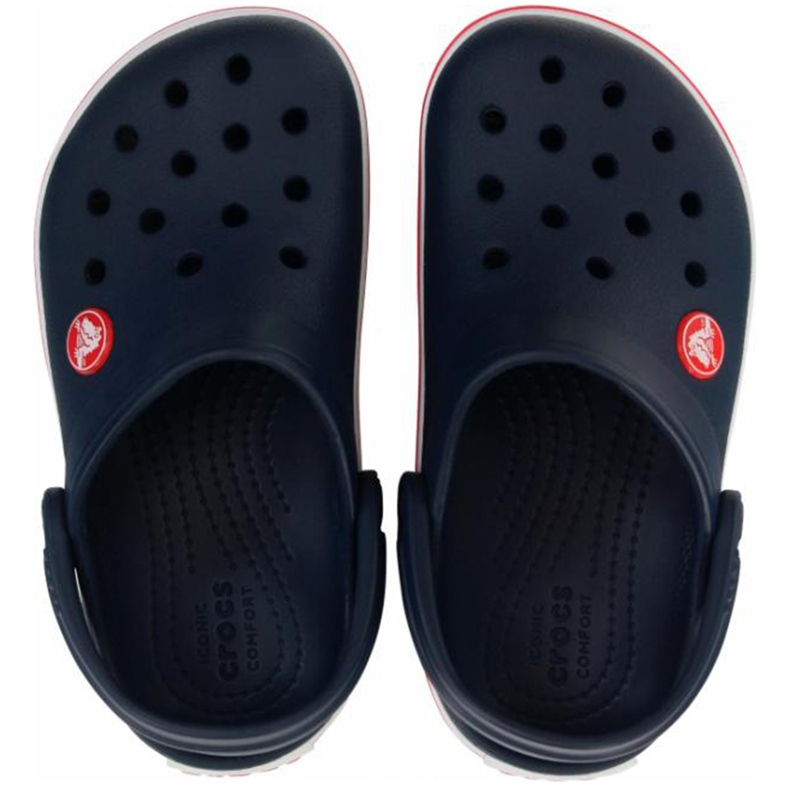 Crocs Kids Crocband Clog dětské dřeváky tmavě modrá a červená 207006 485 2