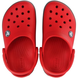 Crocs Kids Crocband Clog dětské dřeváky červeno-šedé 207006 6IB červený 2