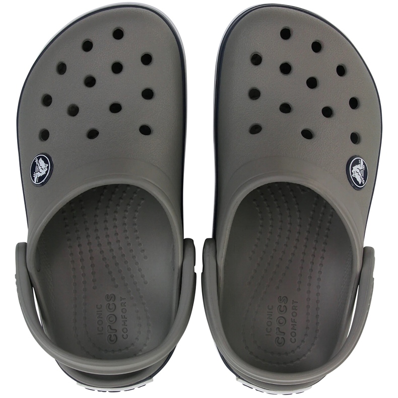 Dětské dřeváky Crocs Kids Crocband Clog, šedá a tmavě modrá 207006 05H 2