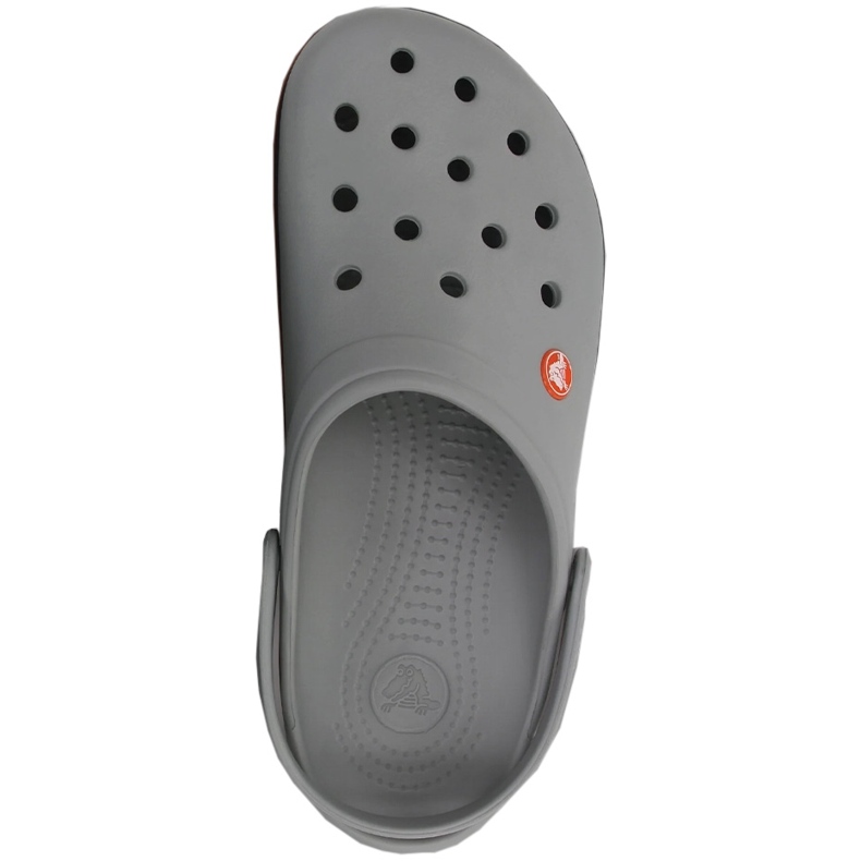 Crocs Crocband Clog pánské dřeváky šedé a oranžové 11016 01U šedá 2