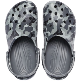 Crocs Classic Printed Camo camo dřeváky - šedé 206454 0IE šedá 2