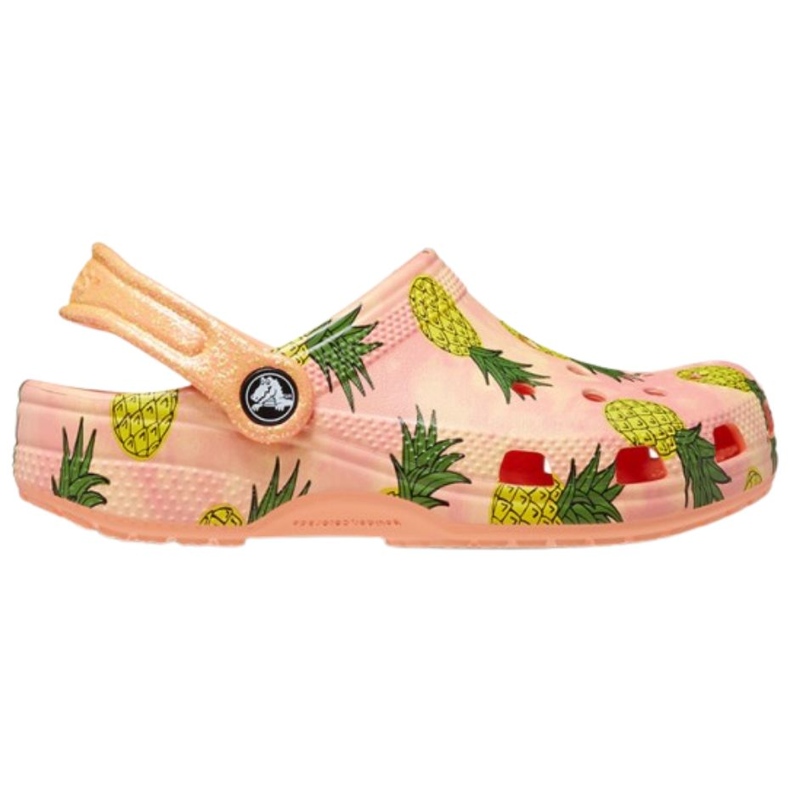 Crocs Classic Party Kids dětské dřeváky oranžové 207826 83E pomerančový 1