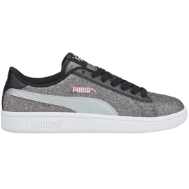 Dětské boty Puma Smash v2 Glitz Glam silver 367377 26 stříbro 1
