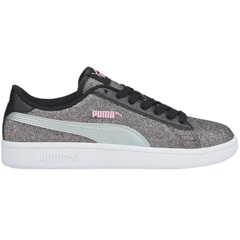 Dětské boty Puma Smash v2 Glitz Glam silver 367377 26 stříbrný 1
