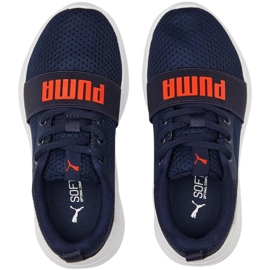 Dětské boty Puma Wired Run Ps, tmavě modrá 374216 21 modrý 2